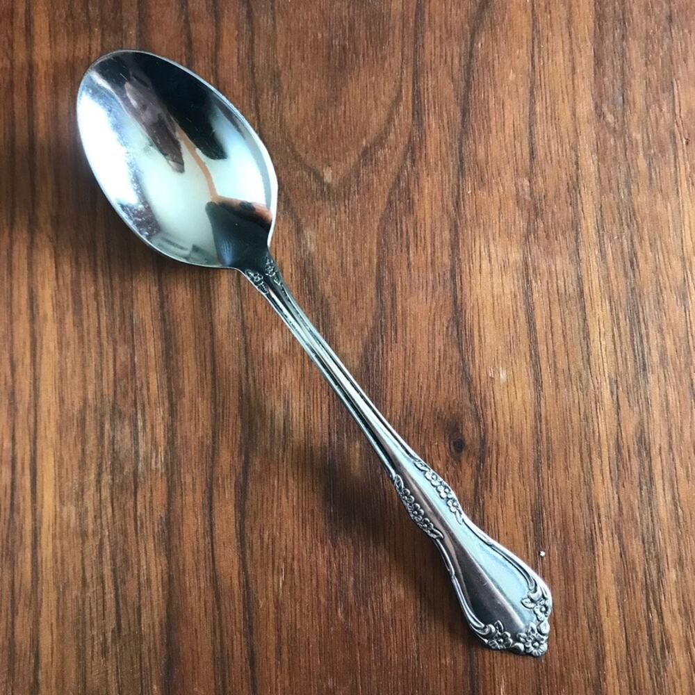 Oneida MANSFIELD Amadeus Stainless (Rogers) Glossy Flatware - 1 Oval/Place Spoon